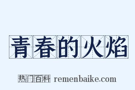 青春的火焰是什么意思的图片